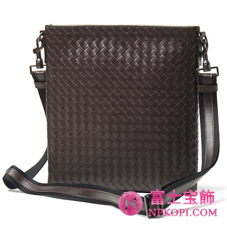 ボッテガヴェネタ/BOTTEGA VENETA/ レザーショルダーバッグ /チョコレートブラウン276357 v465c 2078